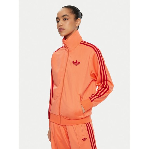 adidas Bluza adicolor Classic Firebird JP2294 Pomarańczowy Loose Fit ze sklepu MODIVO w kategorii Bluzy damskie - zdjęcie 182612690