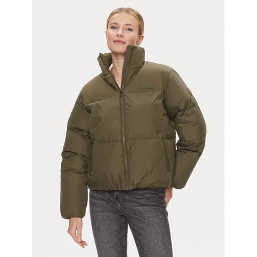 Tommy Hilfiger Kurtka zimowa New York WW0WW39748 Zielony Relaxed Fit ze sklepu MODIVO w kategorii Kurtki damskie - zdjęcie 182612712