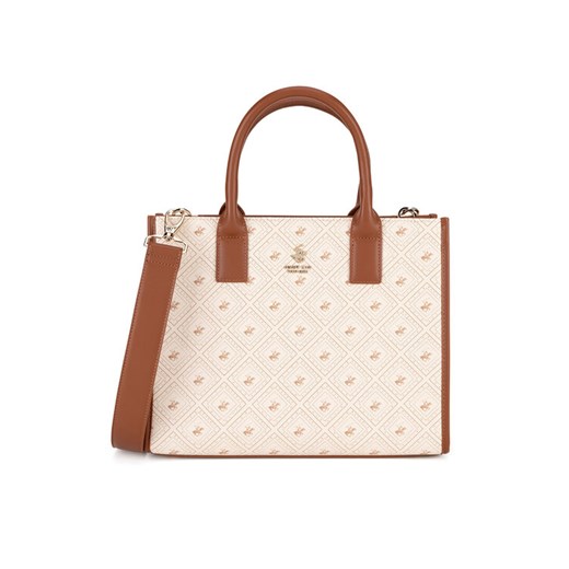 Beverly Hills Polo Club Torebka BHPC-S-004-07 Beżowy ze sklepu MODIVO w kategorii Torebki damskie - zdjęcie 182612773