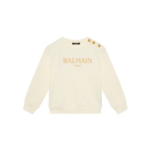 Balmain Bluza BV4B10-Z0081 Écru Regular Fit ze sklepu MODIVO w kategorii Bluzy chłopięce - zdjęcie 182612774
