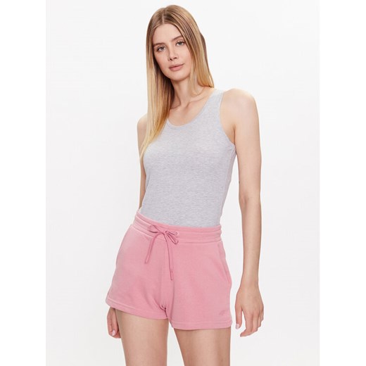 4F Top 4FSS23TTSHF581 Szary Regular Fit ze sklepu MODIVO w kategorii Bluzki damskie - zdjęcie 182612791