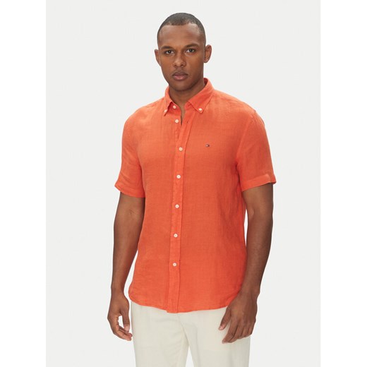 Tommy Hilfiger Koszula MW0MW35207 Pomarańczowy Regular Fit ze sklepu MODIVO w kategorii Koszule męskie - zdjęcie 182612821