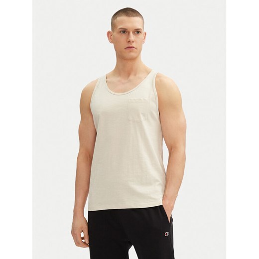 Jack&Jones Tank top Jake 12270577 Beżowy Regular Fit ze sklepu MODIVO w kategorii T-shirty męskie - zdjęcie 182612850