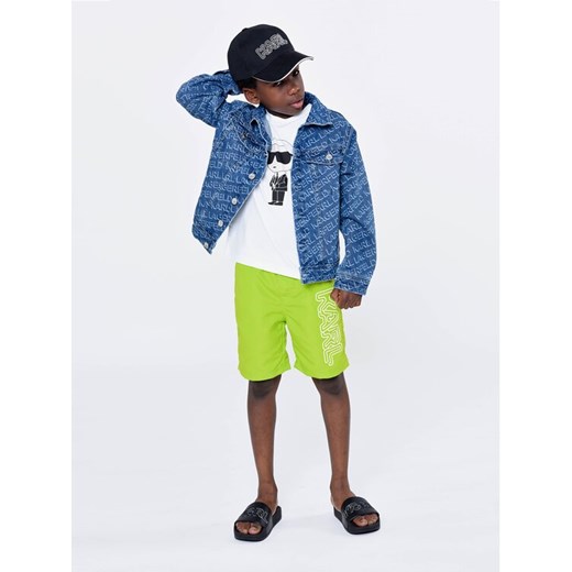 Karl Lagerfeld Kids Szorty kąpielowe Z90049 Zielony Regular Fit ze sklepu MODIVO w kategorii Kąpielówki chłopięce - zdjęcie 182612852