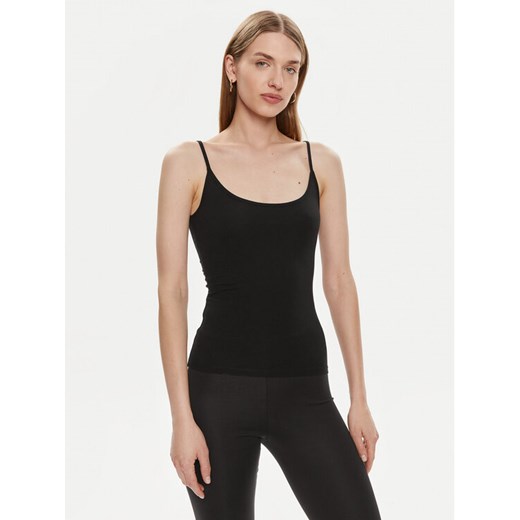 Gina Tricot Top 22470 Czarny Slim Fit ze sklepu MODIVO w kategorii Bluzki damskie - zdjęcie 182612882