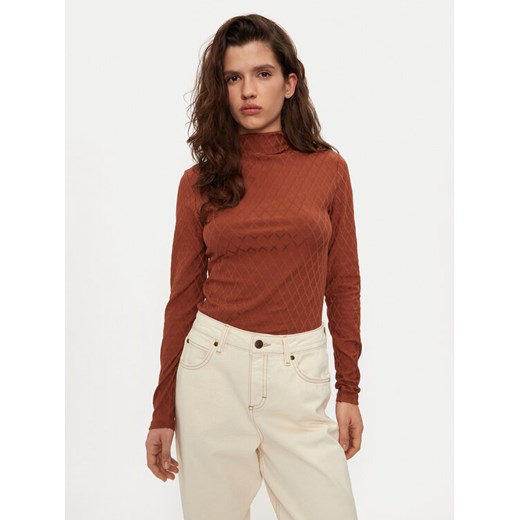 United Colors Of Benetton Bluzka 3ITKD2014 Brązowy Regular Fit ze sklepu MODIVO w kategorii Bluzki damskie - zdjęcie 182612912