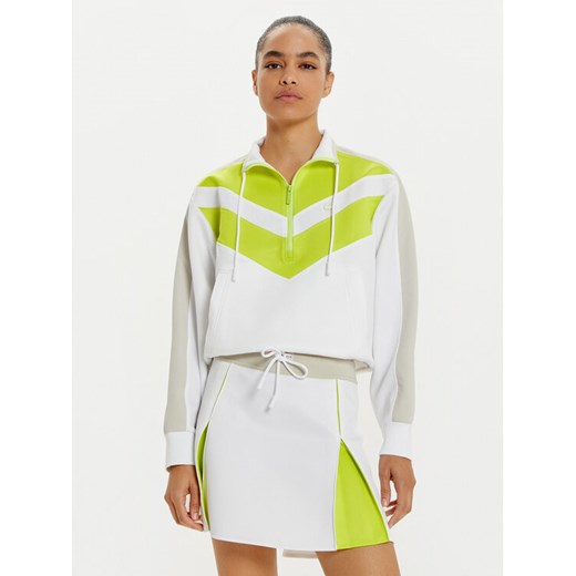 Lacoste Bluza SF2559 Biały Relaxed Fit ze sklepu MODIVO w kategorii Bluzy damskie - zdjęcie 182612914