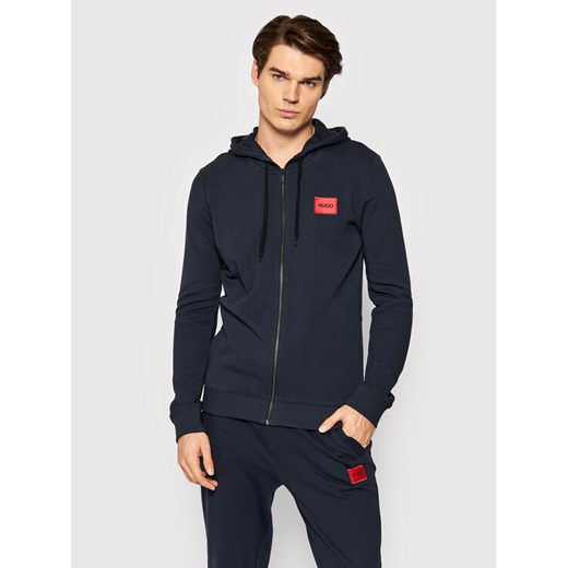 Hugo Bluza Daple212 50447972 Granatowy Regular Fit ze sklepu MODIVO w kategorii Bluzy męskie - zdjęcie 182612981