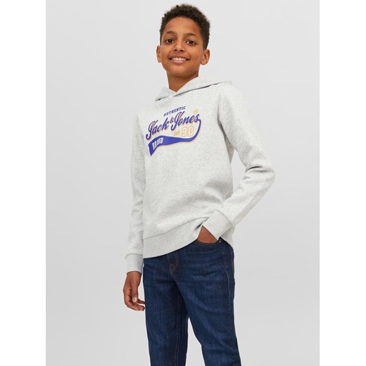 Jack&Jones Junior Bluza 12212287 Szary Regular Fit ze sklepu MODIVO w kategorii Bluzy chłopięce - zdjęcie 182612990