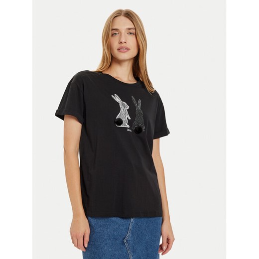Liu Jo T-Shirt WF4411 J5904 Czarny Regular Fit ze sklepu MODIVO w kategorii Bluzki damskie - zdjęcie 182612992