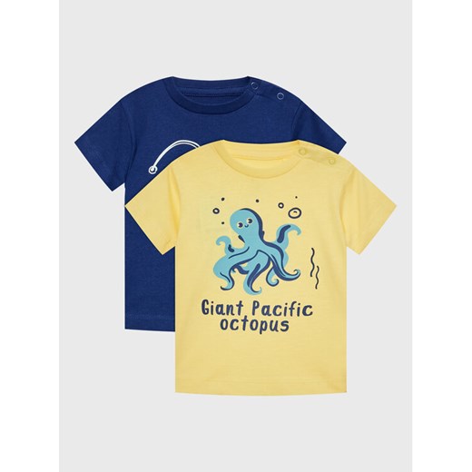 Zippy Komplet 2 t-shirtów ZBBAP0303 23016 Kolorowy Regular Fit ze sklepu MODIVO w kategorii Koszulki niemowlęce - zdjęcie 182613011