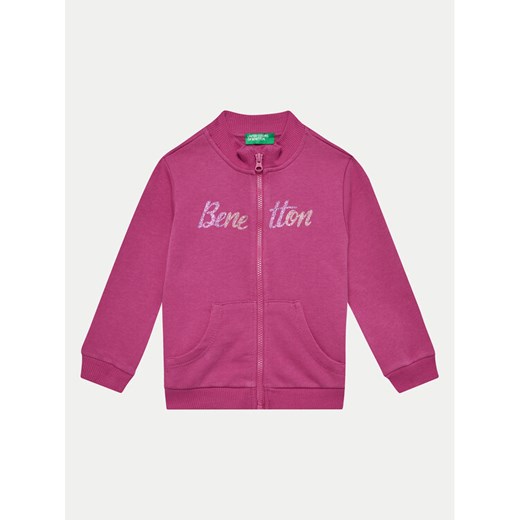 United Colors Of Benetton Bluza 3J70G5037 Różowy Regular Fit ze sklepu MODIVO w kategorii Bluzy dziewczęce - zdjęcie 182613023