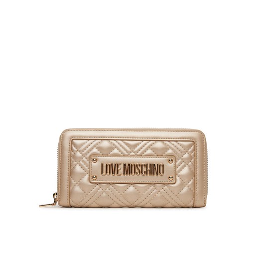 LOVE MOSCHINO Duży Portfel Damski JC5600PP1MLA196A Złoty ze sklepu MODIVO w kategorii Portfele damskie - zdjęcie 182613044