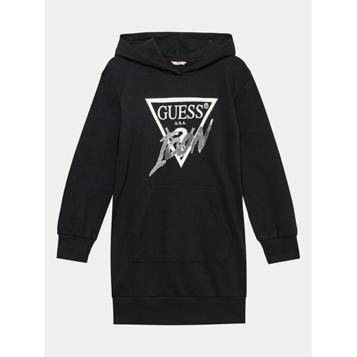 Guess Sukienka codzienna J3YK33 KA6R3 Czarny Regular Fit ze sklepu MODIVO w kategorii Sukienki dziewczęce - zdjęcie 182613054