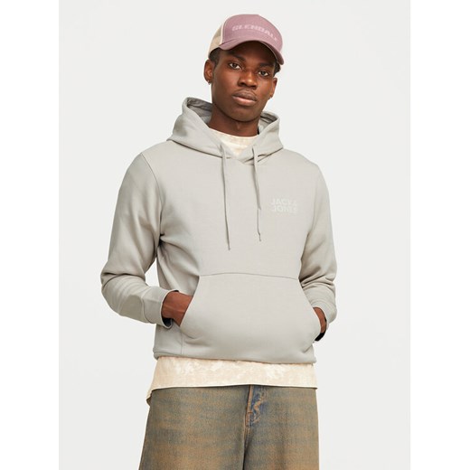 Jack&Jones Bluza Corp Logo 12152840 Beżowy Standard Fit ze sklepu MODIVO w kategorii Bluzy męskie - zdjęcie 182613113