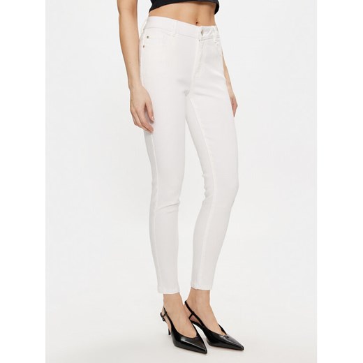 Morgan Jeansy 241-POLIA1 Écru Skinny Fit ze sklepu MODIVO w kategorii Jeansy damskie - zdjęcie 182613174