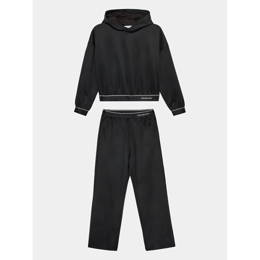 Calvin Klein Jeans Dres Shine Logo IG0IG02299 Czarny Regular Fit ze sklepu MODIVO w kategorii Dresy chłopięce - zdjęcie 182613231