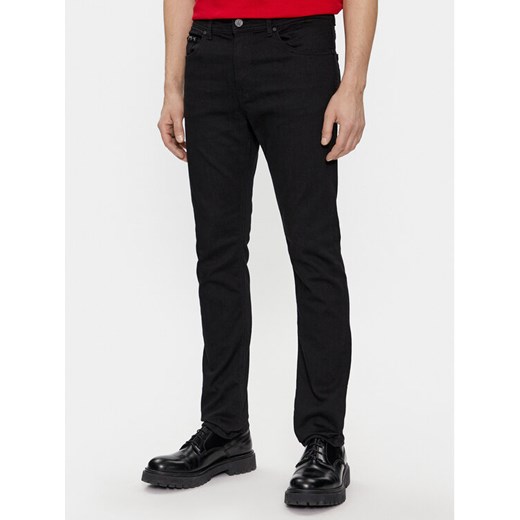 KARL LAGERFELD Jeansy 265840 541861 Czarny Slim Fit ze sklepu MODIVO w kategorii Jeansy męskie - zdjęcie 182613241