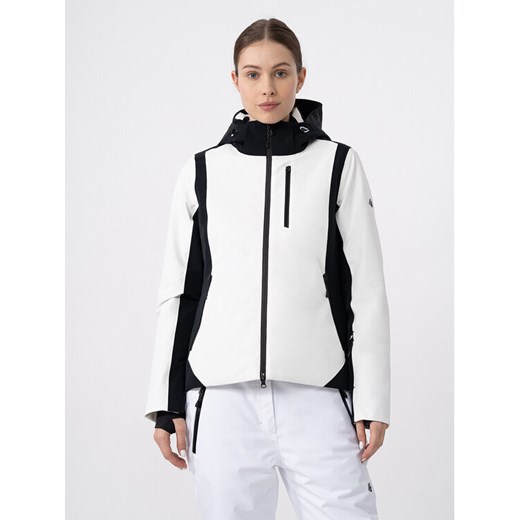 4F Kurtka narciarska 4FAW23TTJAF336 Biały Slim Fit ze sklepu MODIVO w kategorii Kurtki damskie - zdjęcie 182613264