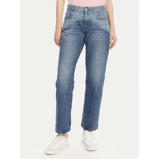 Levi's® Jeansy Western 501® 001V3-0001 Niebieski Regular Fit ze sklepu MODIVO w kategorii Jeansy damskie - zdjęcie 182613302