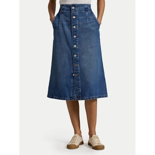 Polo Ralph Lauren Spódnica jeansowa 211959036001 Niebieski Regular Fit ze sklepu MODIVO w kategorii Spódnice - zdjęcie 182613310