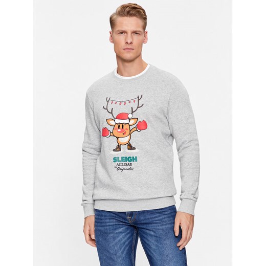 Jack&Jones Bluza 12247523 Szary Standard Fit ze sklepu MODIVO w kategorii Bluzy męskie - zdjęcie 182613364