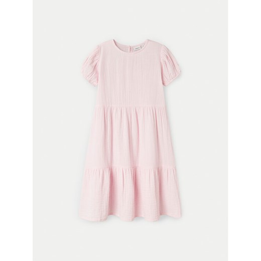 NAME IT Sukienka letnia 13240414 Różowy Regular Fit ze sklepu MODIVO w kategorii Sukienki dziewczęce - zdjęcie 182613384