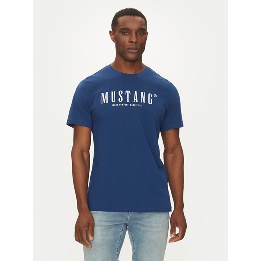 Mustang T-Shirt Austin 1016264 Niebieski Regular Fit Mustang S MODIVO