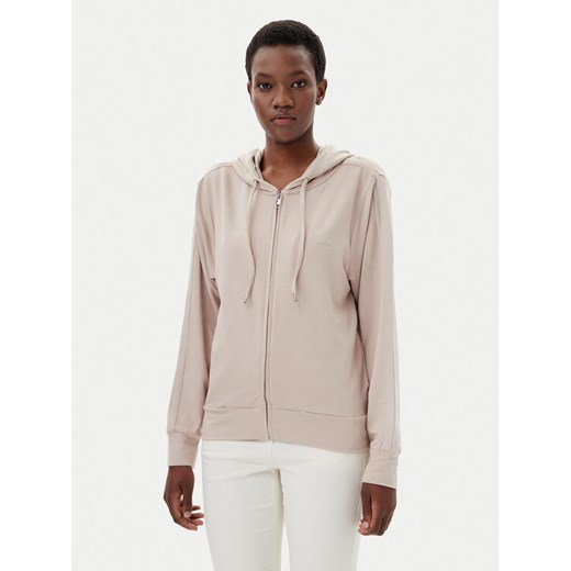 BOSS Bluza Icon 50540064 Beżowy Regular Fit ze sklepu MODIVO w kategorii Bluzy damskie - zdjęcie 182613411
