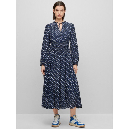 Boss Sukienka codzienna Dasota1 50489738 Granatowy Relaxed Fit ze sklepu MODIVO w kategorii Sukienki - zdjęcie 182613503