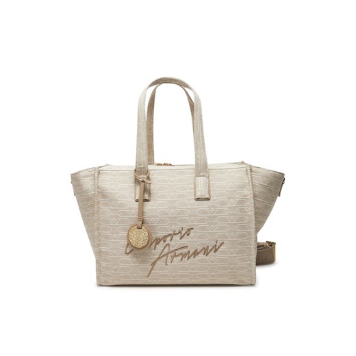 Emporio Armani Torebka EW000370 AF12993 F1073 Beżowy ze sklepu MODIVO w kategorii Torby Shopper bag - zdjęcie 182613544