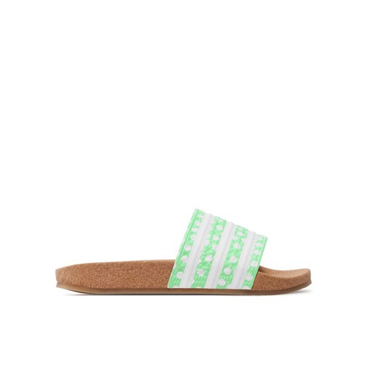 adidas Klapki adilette w GX9484 Zielony ze sklepu MODIVO w kategorii Klapki damskie - zdjęcie 182613562