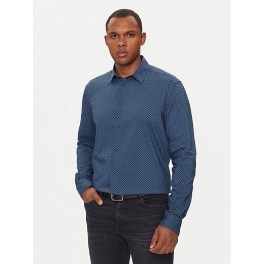 Sisley Koszula 535VSQ03S Niebieski Regular Fit ze sklepu MODIVO w kategorii Koszule męskie - zdjęcie 182613581