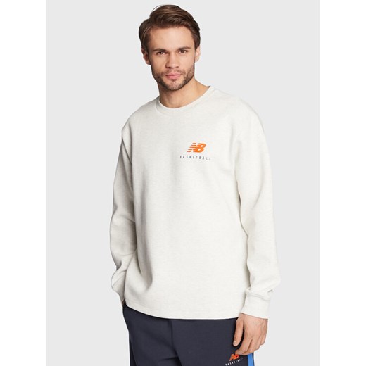New Balance Bluza Hoops MT23586 Szary Relaxed Fit New Balance XL MODIVO