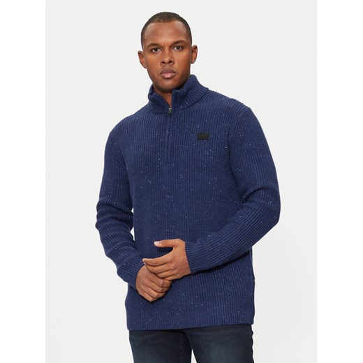 G-Star Raw Sweter D25123-D754 Granatowy Regular Fit ze sklepu MODIVO w kategorii Swetry męskie - zdjęcie 182613642