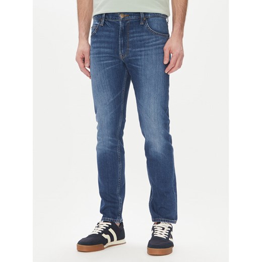 Lee Jeansy Rider 112363852 Niebieski Slim Fit ze sklepu MODIVO w kategorii Jeansy męskie - zdjęcie 182613651