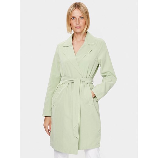 Vero Moda Trencz Billie Daisy 10281638 Zielony Regular Fit ze sklepu MODIVO w kategorii Płaszcze damskie - zdjęcie 182613662