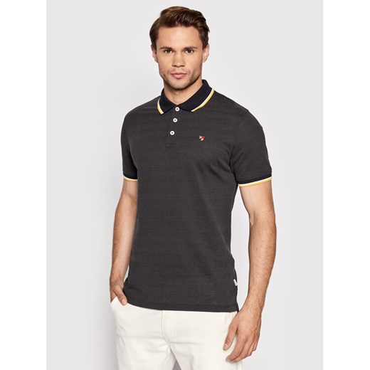 Jack&Jones PREMIUM Polo Win 12169064 Czarny Regular Fit ze sklepu MODIVO w kategorii T-shirty męskie - zdjęcie 182613671