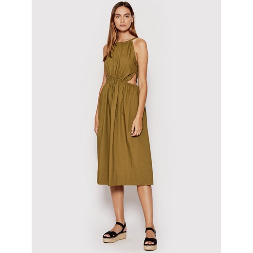 Sisley Sukienka letnia 4JOZLV00U Brązowy Regular Fit ze sklepu MODIVO w kategorii Sukienki - zdjęcie 182613673