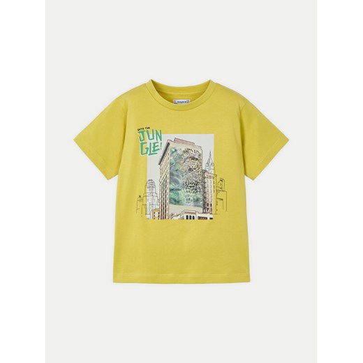 Mayoral T-Shirt 3043 Żółty Regular Fit ze sklepu MODIVO w kategorii T-shirty chłopięce - zdjęcie 182613792
