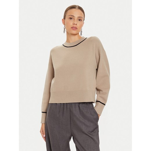Vero Moda Sweter Saba 10318077 Beżowy Regular Fit ze sklepu MODIVO w kategorii Swetry damskie - zdjęcie 182613803