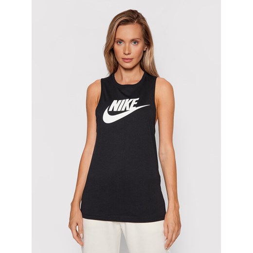 Nike Top Sportswear Futura New CW2206 Czarny Regular Fit ze sklepu MODIVO w kategorii Bluzki damskie - zdjęcie 182613860