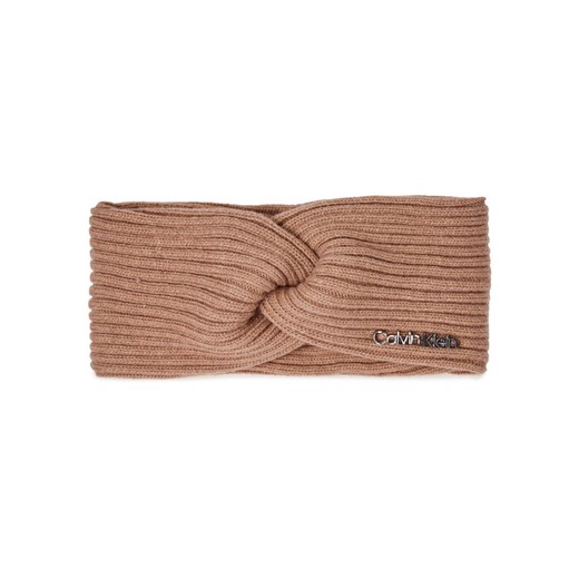 Calvin Klein Opaska materiałowa Ck Must Logo Twisted Headband K60K611400 Fioletowy ze sklepu MODIVO w kategorii Opaski do włosów - zdjęcie 182613903