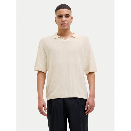 Jack&Jones Sweter Varenna 12272578 Beżowy Relaxed Fit ze sklepu MODIVO w kategorii Swetry męskie - zdjęcie 182613912