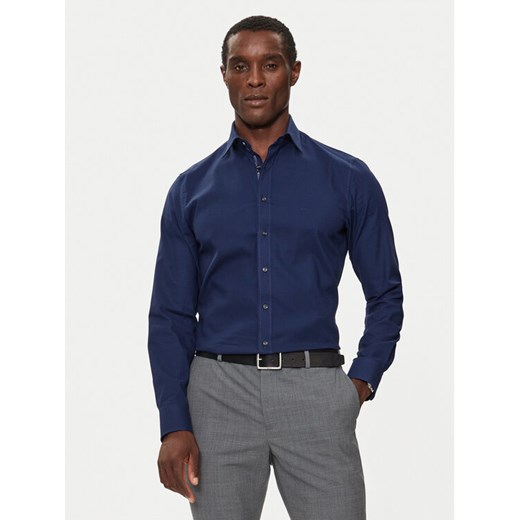 Michael Kors Koszula MK0DS01364 Granatowy Slim Fit ze sklepu MODIVO w kategorii Koszule męskie - zdjęcie 182613943