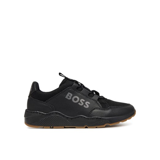 BOSS Sneakersy J51648 M Czarny ze sklepu MODIVO w kategorii Buty sportowe dziecięce - zdjęcie 182613970