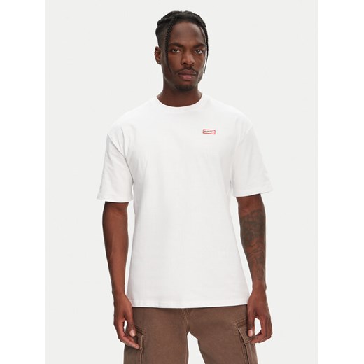 Hunter T-Shirt Rasputin HARM0057251 Biały Relaxed Fit ze sklepu MODIVO w kategorii T-shirty męskie - zdjęcie 182614063