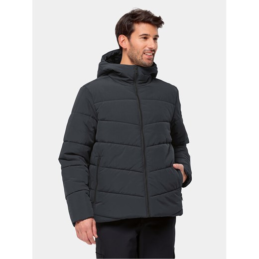 Jack Wolfskin Kurtka zimowa Karolinger Jkt 1207831 Czarny Regular Fit ze sklepu MODIVO w kategorii Kurtki męskie - zdjęcie 182614091