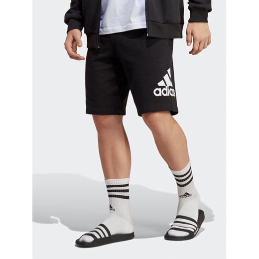 adidas Szorty sportowe Essentials Big Logo French Terry Shorts IC9401 Czarny S MODIVO