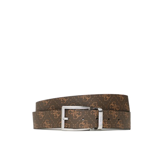 Guess Pasek Męski Vezzola Belts BM7541 LEA35 Brązowy ze sklepu MODIVO w kategorii Paski męskie - zdjęcie 182614381